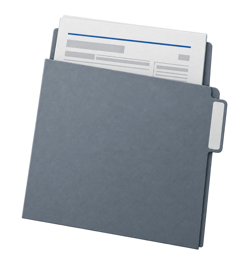 A client folder holding international tax forms